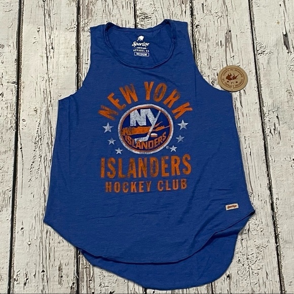 Women's New York Islanders NHL Hockey NWT Tank Top Tshirt - Picture 1 of 8